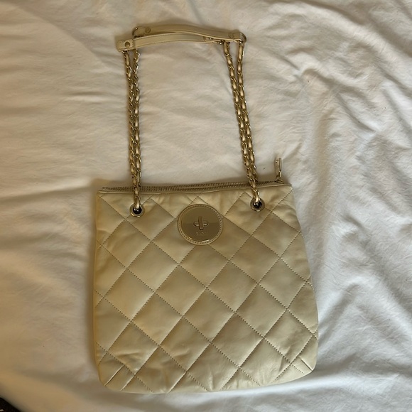 DKNY Offwhite Leather Bag - Picture 1 of 11